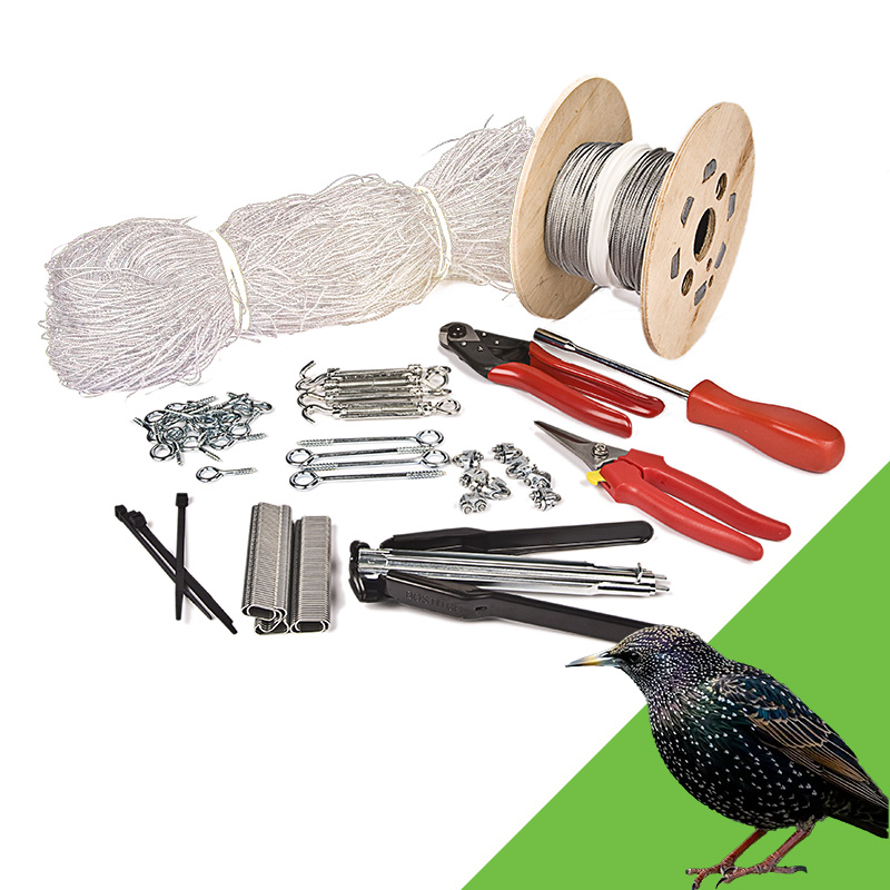 28mm Starling Netting Kit Complete For Timber 10m x 10m